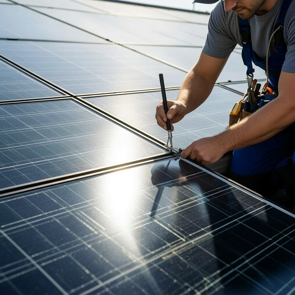Instalação de painéis solares